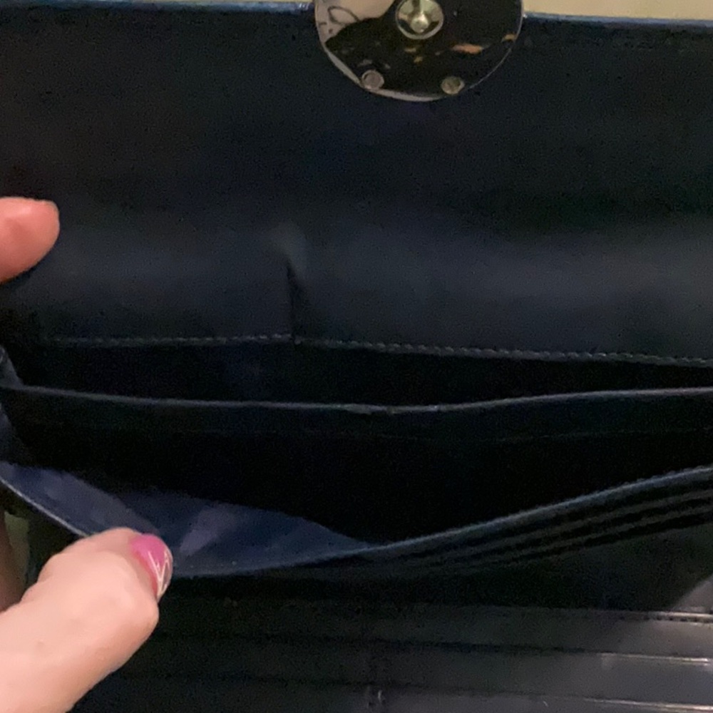 Coach Black and Pink Wallet with Plaid Design - Picture 5 of 8